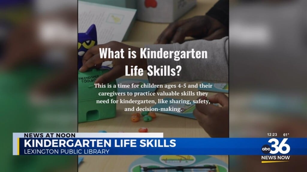 Learn Some Kindergarten Life Skills Courtesy Of The Lexington Public Library