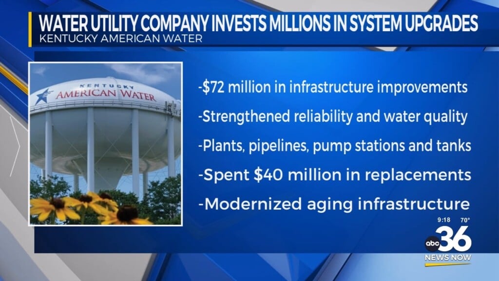 Water Utility Company Invests Millions In System Upgrades