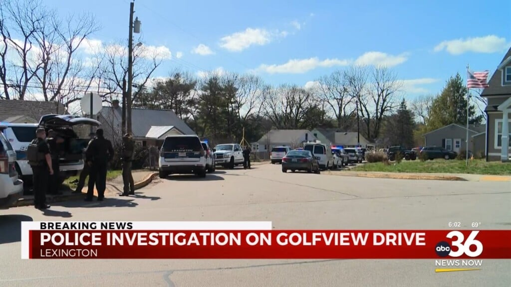 Police Investigation On Golfview Drive