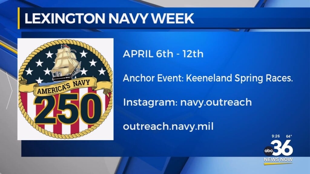 Lexington Navy Week Is Coming Up Fast