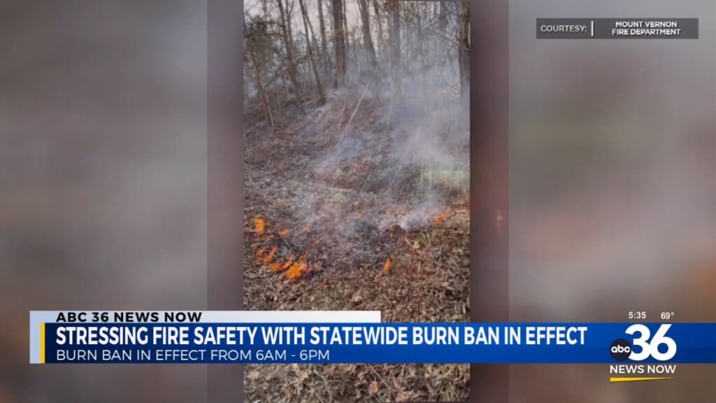 Stressing Fire Safety With A Statewide Burn Ban In Effect