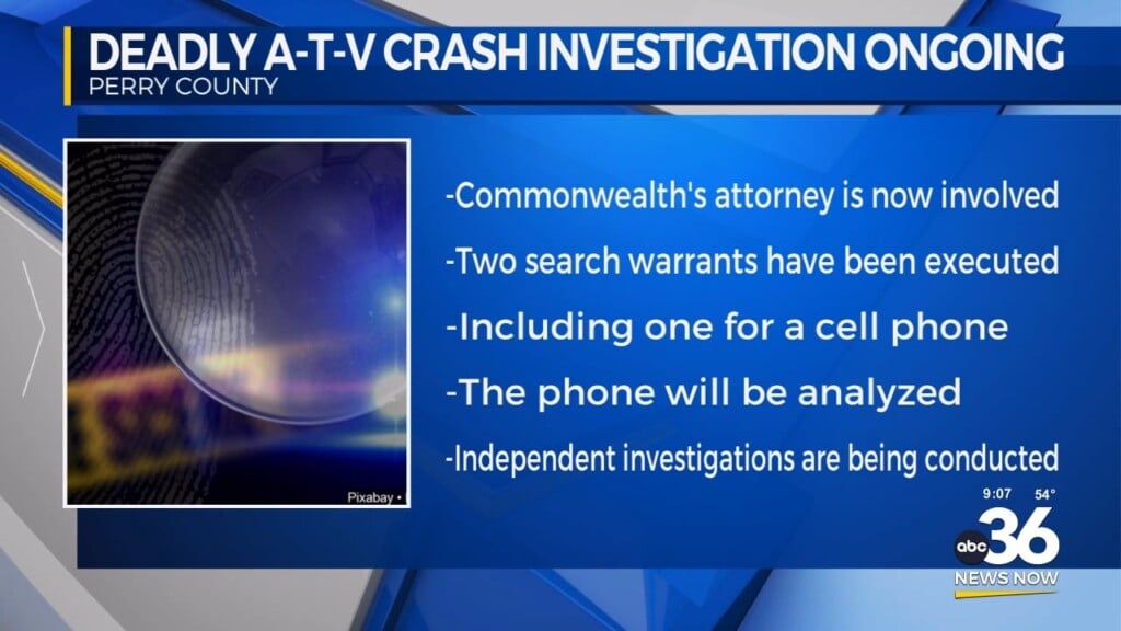 Deadly Atv Crash Investigation Ongoing In Perry County