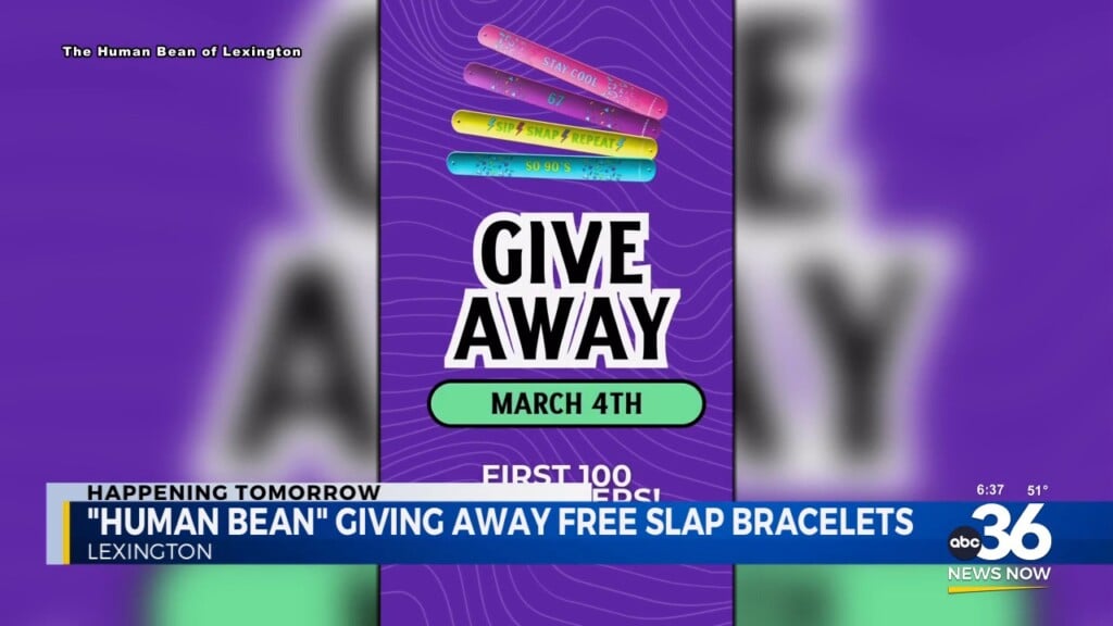 "human Bean" Giving Away Free Slap Bracelets