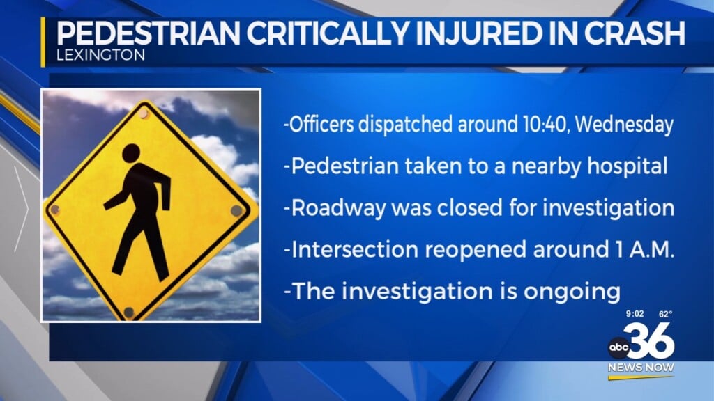 Lexington Police Investigating Crash That Injured Pedestrian