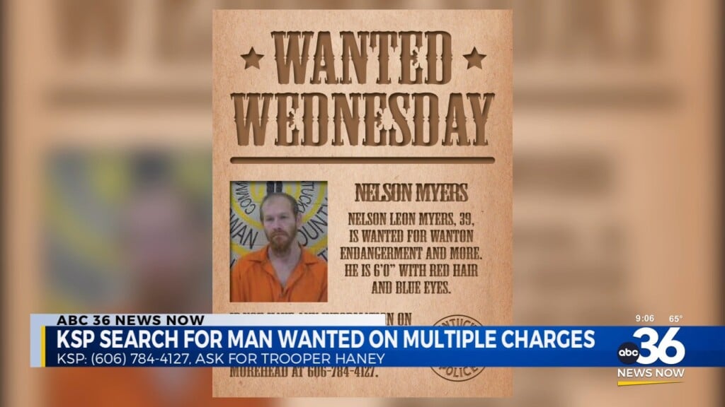 Kentucky State Police Searching For Man Wanted On Multiple Charges