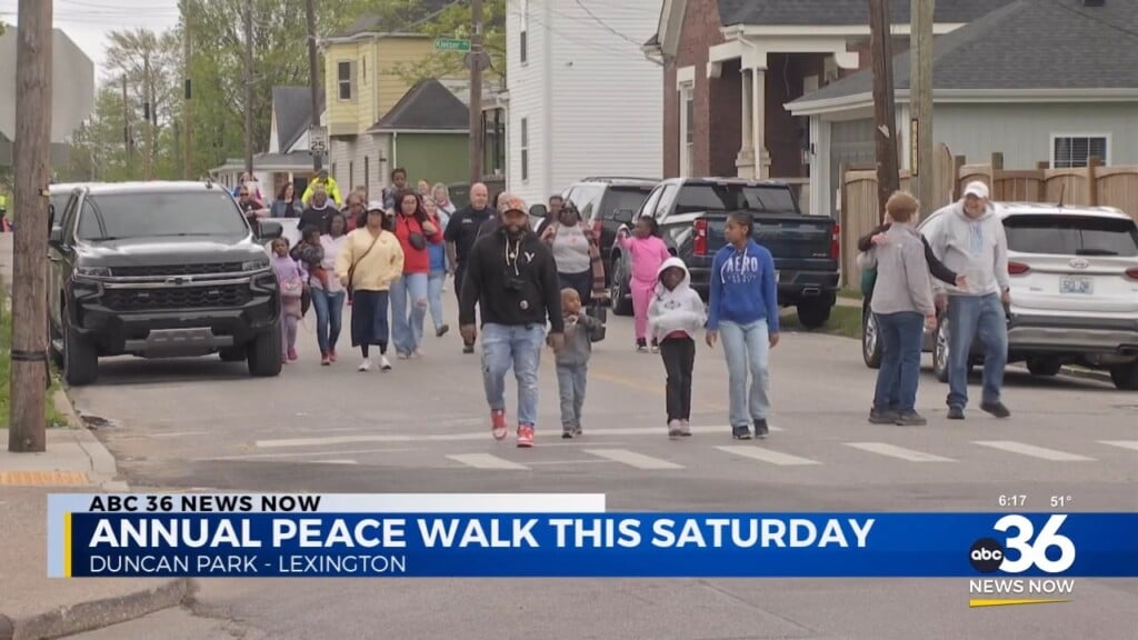 Details On Lexington's Annual "peace Walk"