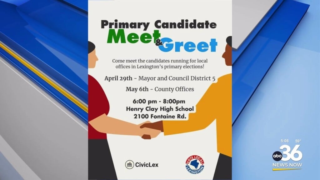 Primary Candidate Meet And Greet In Lexington