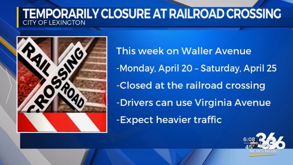 Busy Lexington Road Shut Down For Railroad Project
