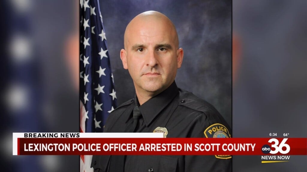 Lexington Police Officer Arrested In Scott County