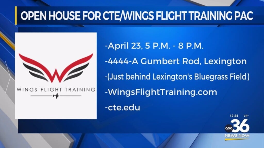 Open House For Cte Wings Flight Training Pac