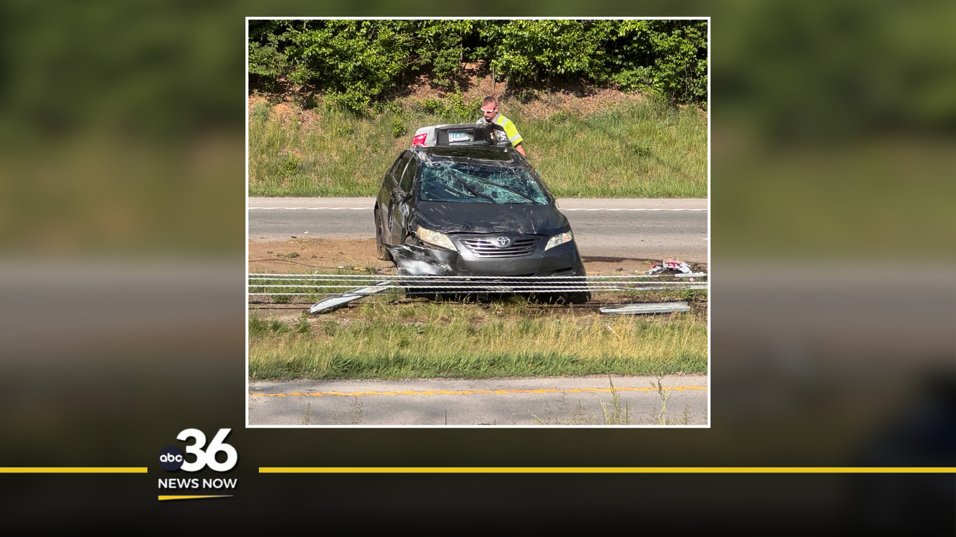 1 transported to hospital in single-vehicle collision near New Circle ...