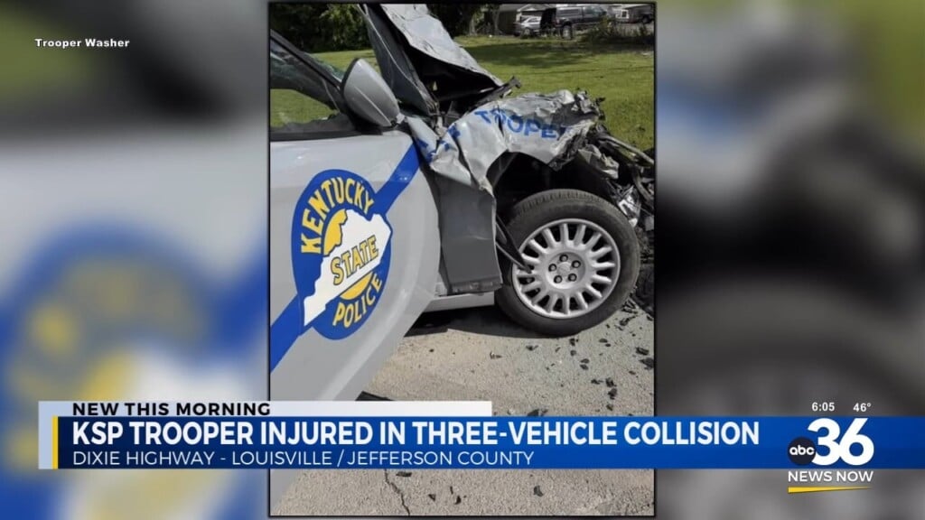 Kentucky State Trooper Injured In Three Vehicle Hit And Run Collision