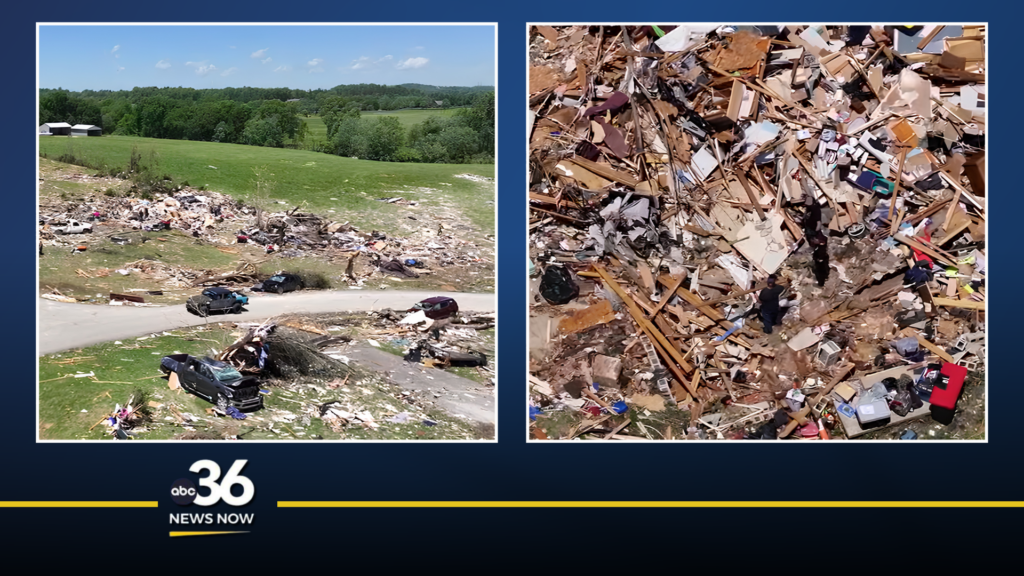 Southeastern KY EF-4 tornado damage, May 16, 2025
