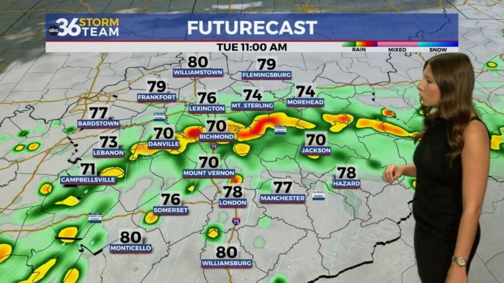 More Rounds Of Rain And Storms Return To Kentucky Tuesday And Wednesday