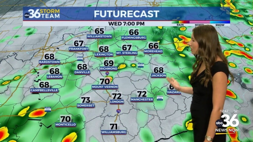 Showers And Storms Continue Across Kentucky Before Brief Break Thursday
