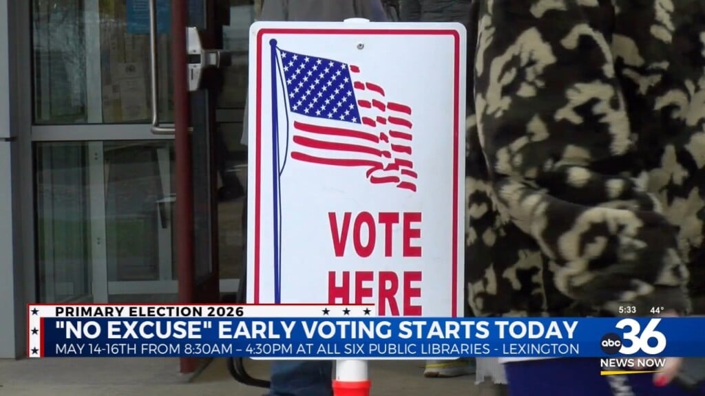 "no Excuse" Early Voting Begins For May's Primary Elections