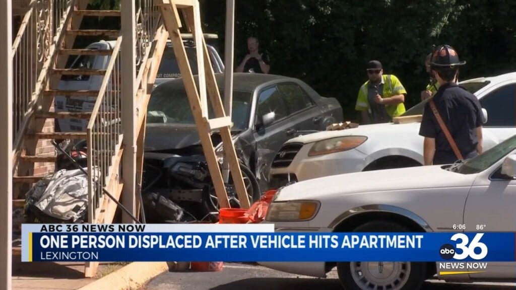 One Person Displaced After Vehicle Hits Apartment