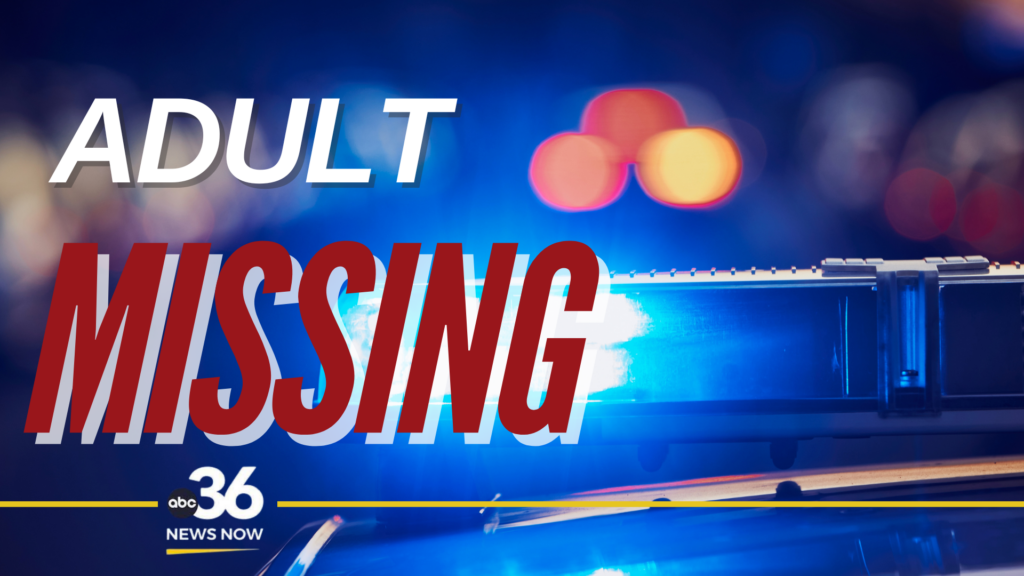 Adult missing, missing person graphic