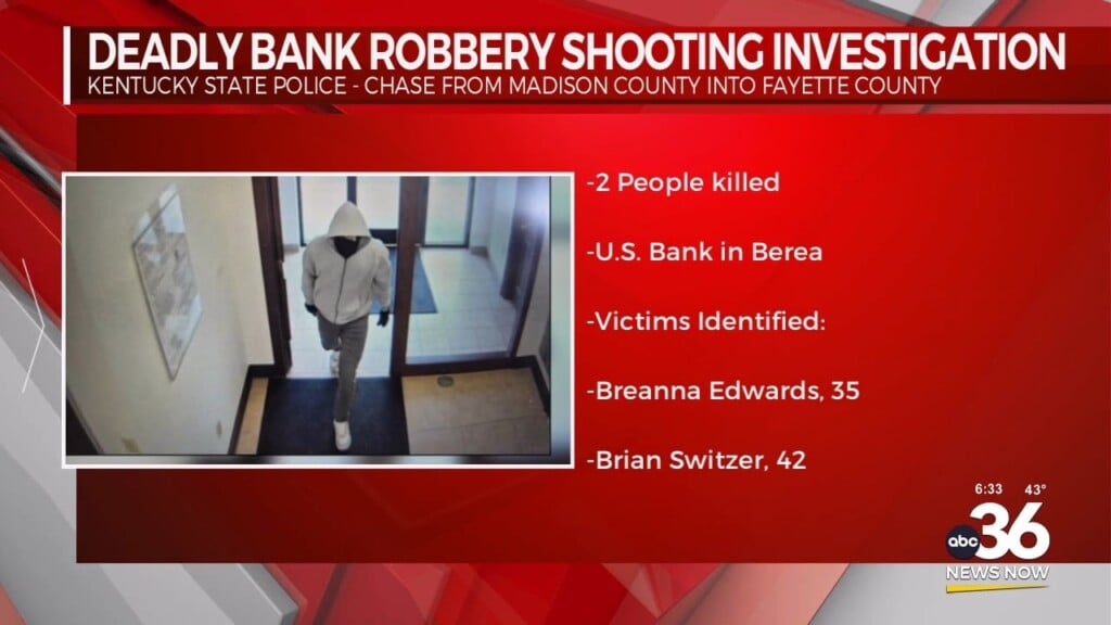 Suspect In Deadly Berea Bank Robbery In Custody