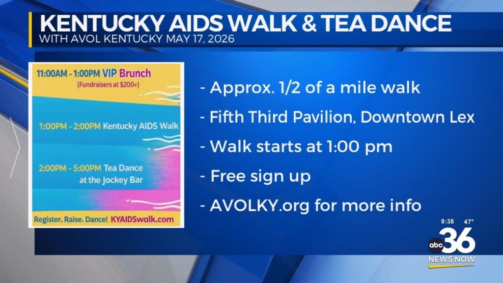 Kentucky Aids Walk And Tea Dance With Avol Kentucky