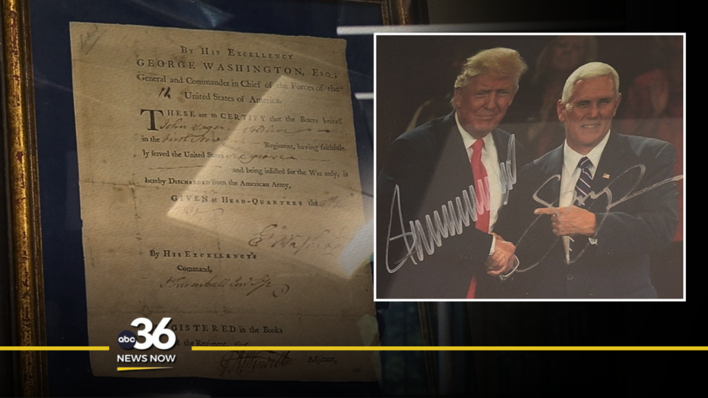 Collection of presidential autographs at UK's College of Law Library