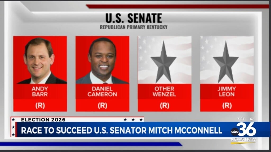 Kentucky Voters To Decide Which Candidates Will Run For Mitch Mcconnell's Senate Seat