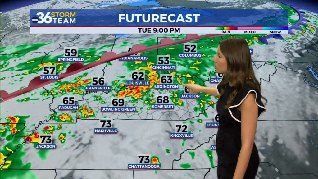 Morning Storms Give Way To Afternoon Break Before More Rain Moves In For Tuesday
