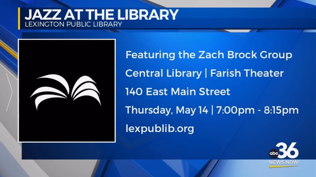 Lexington Public Library Presents Jazz At The Library