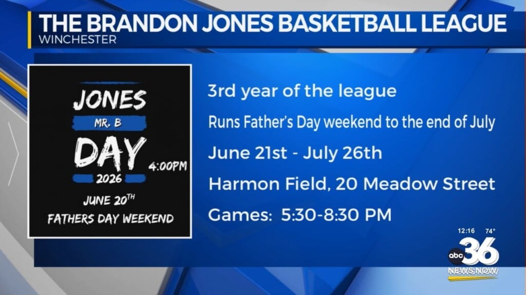 The Brandon Jones Basketball League Begins Father's Day In Winchester