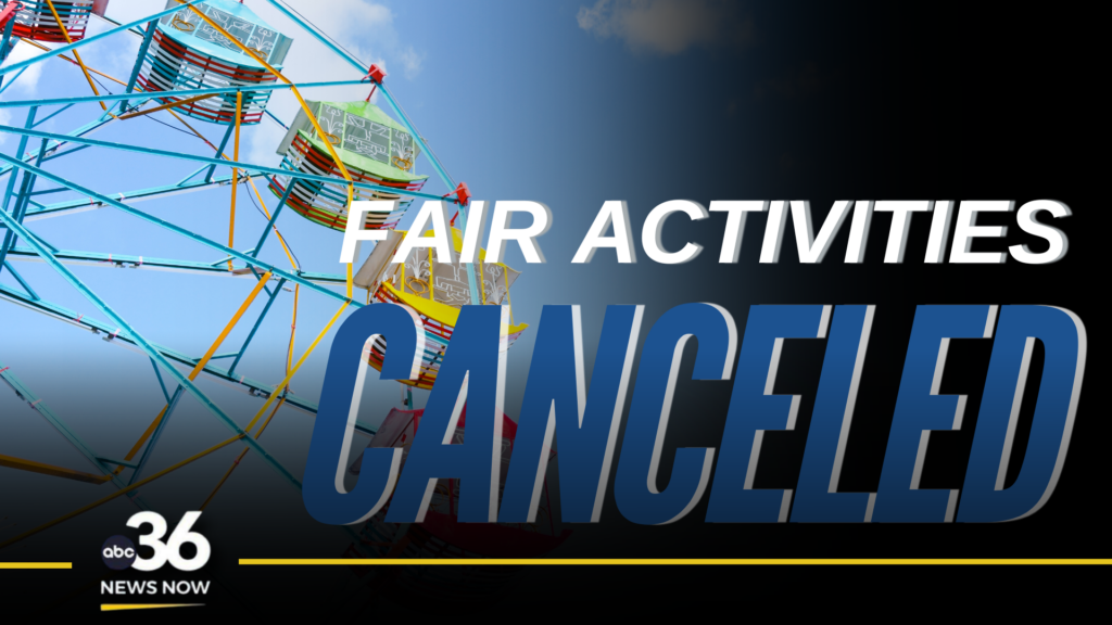 Fair activities canceled graphic
