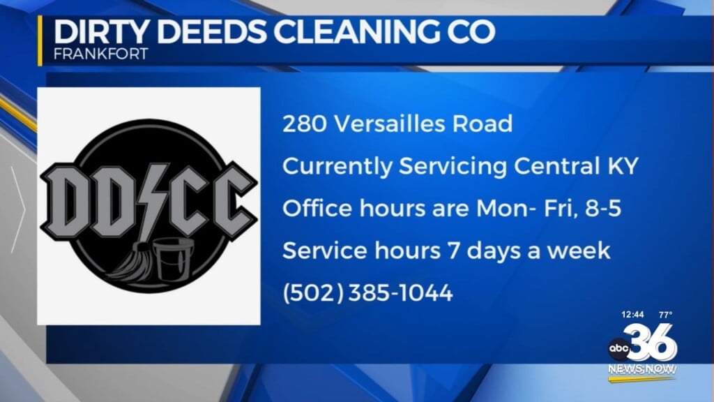 Dirty Deeds Cleaning Co Currently Servicing Central Ky