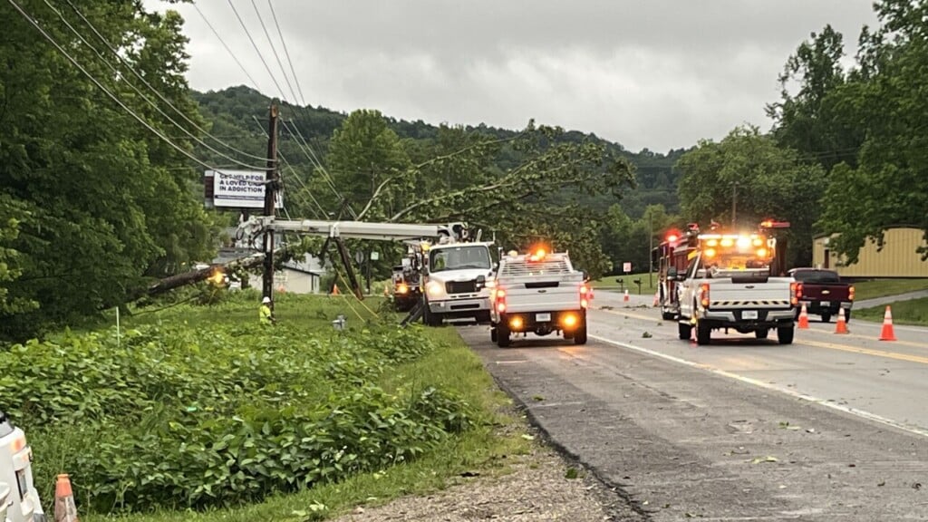 Storm damage in Rowan and Bath counties