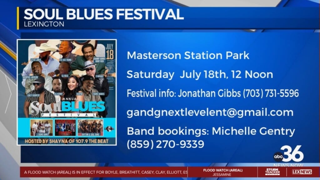 Get Ready For The Soul Blues Festival At Masterson Station