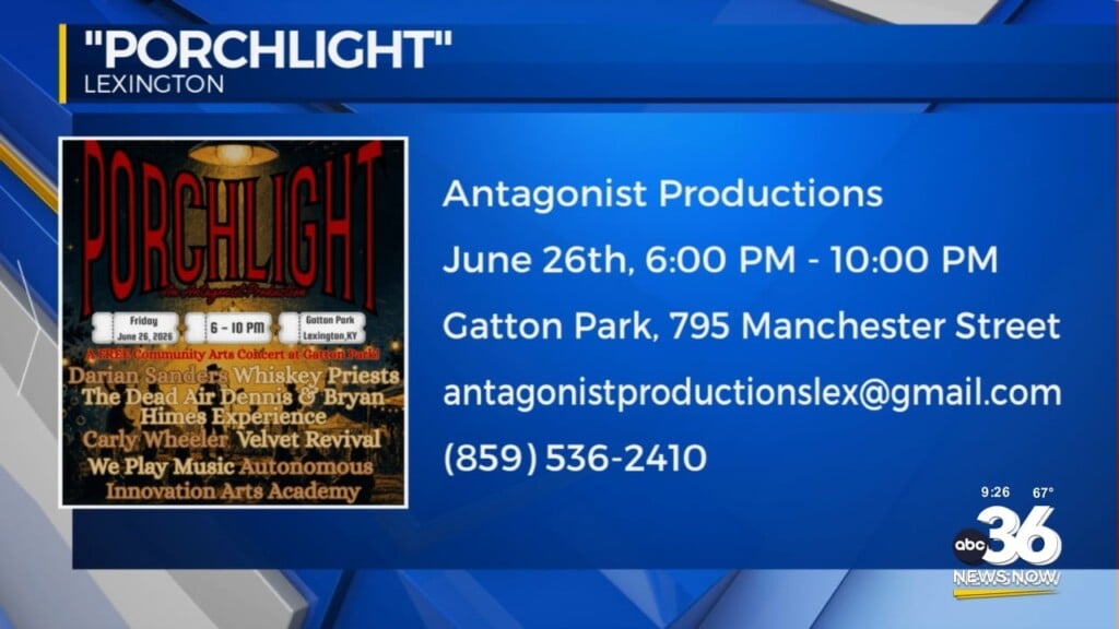 Get Ready For A Night Of Music In The Park At "porchlight"