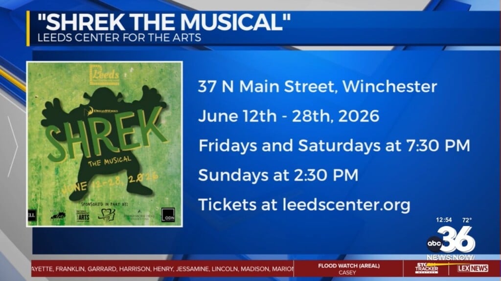 Leeds Center For The Arts Is Proud To Present "shrek The Musical"