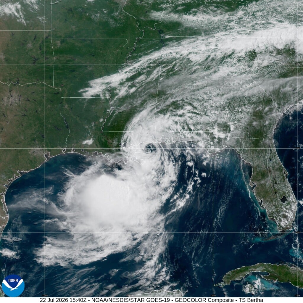 Extreme Weather Tropical Storm Bertha