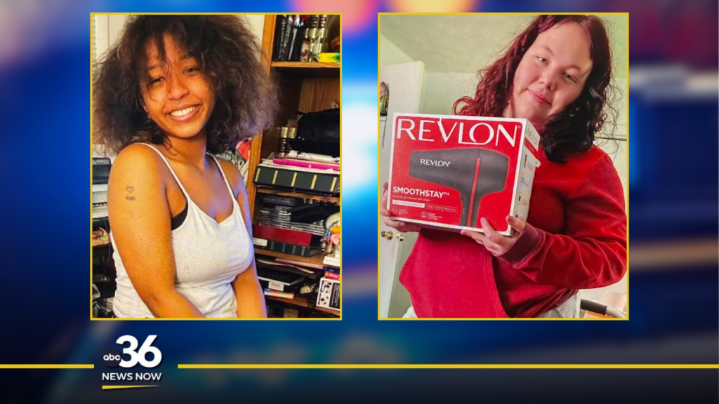 Photos of Alyssa Collins (17) and Nevaeh Jones (17)
