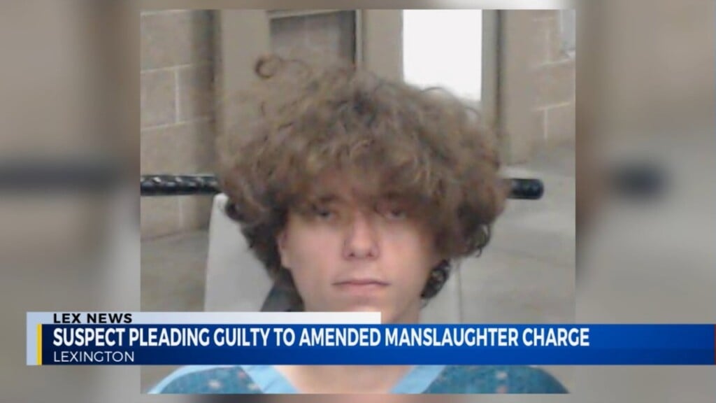 Suspect Pleading Guilty To Manslaughter