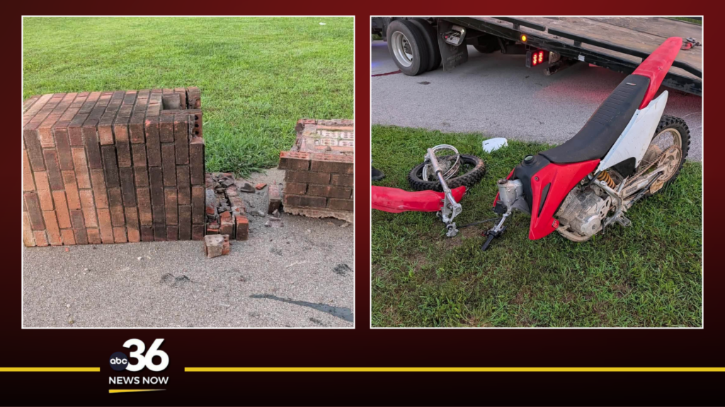 Photos following dirt bike accident