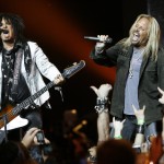 Vince Neil And Nikki Sixx Of Motley Crue Perform At Avalon In Hollywood