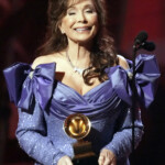 Loretta Lynn Accepts Award For Best Country Album At The The Grammy Awards.