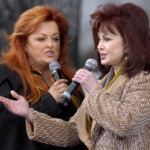 Country Music Singers Wynonna And Naomi Judd Perform At The Groundbreaking Ceremony For The Martin Luther King Jr. Memorial On The National Mall In Washington