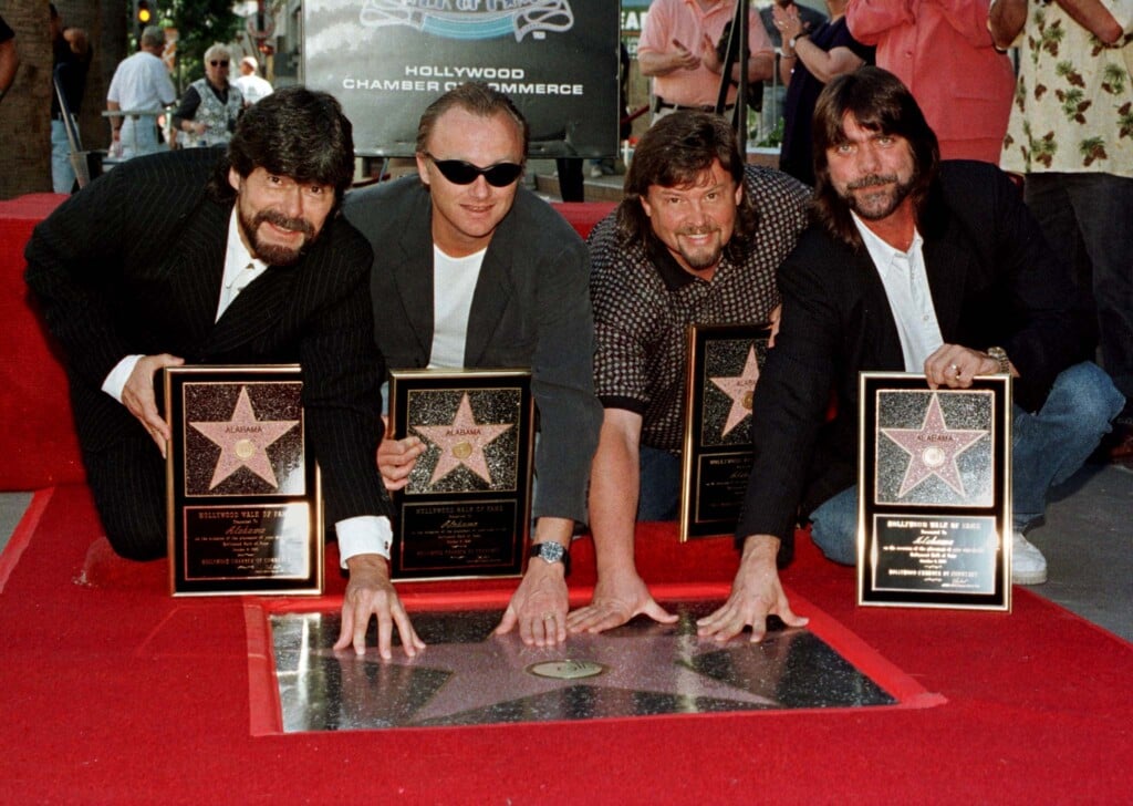 Country Music Group Alabama Honored With Hollywood Star.