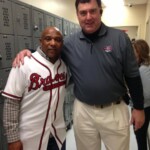 Dale With Former Brave Terry Pendleton