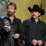 Brooks And Dunn With Country Music Award In Nashville.