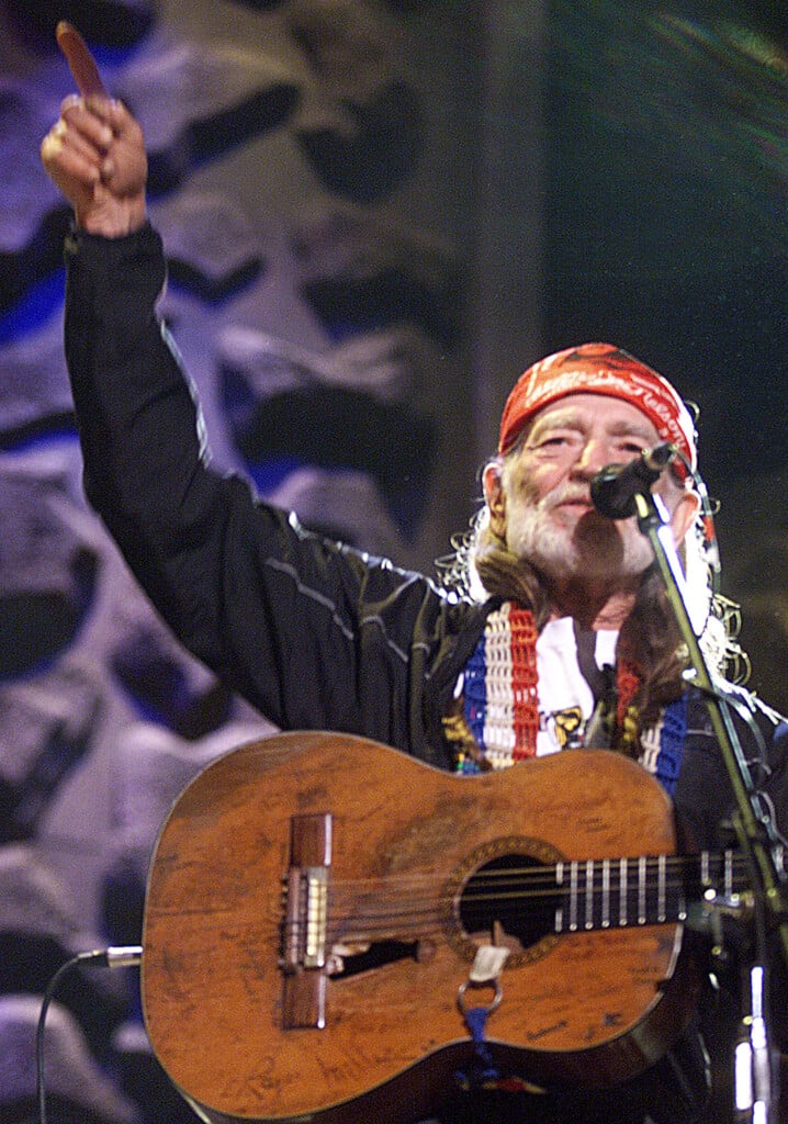 Willie Nelson Performs At Farm Aid Concert.