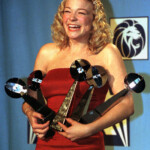 Leann Rimes Holds Five Awards At The 1998 Billboard Music Awards December 7 In Las Vegas. Rimes Won ..