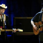 Willie Nelson And Bob Dylan Perform Together At Wiltern Theatre.