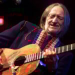 Willie Nelson Performs At The House Of Blues During A Blues Foundation Fundraising Dinner In Los Ang..