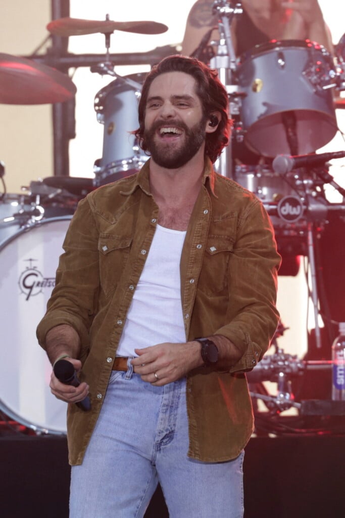Thomas Rhett Performs On Nbc's 'today' Show At Rockefeller Plaza In New York